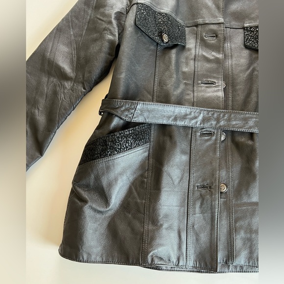 Vintage 90s Genuine Leather Jacket - Picture 5 of 8